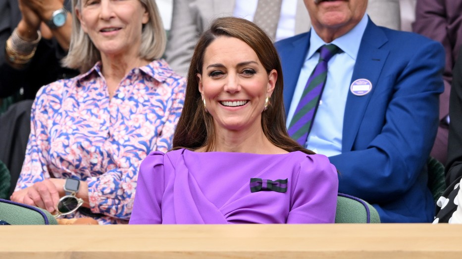 Katalin hercegné csodás lila ruhában érkezett a 2024-es wimbledoni tenisztornára
