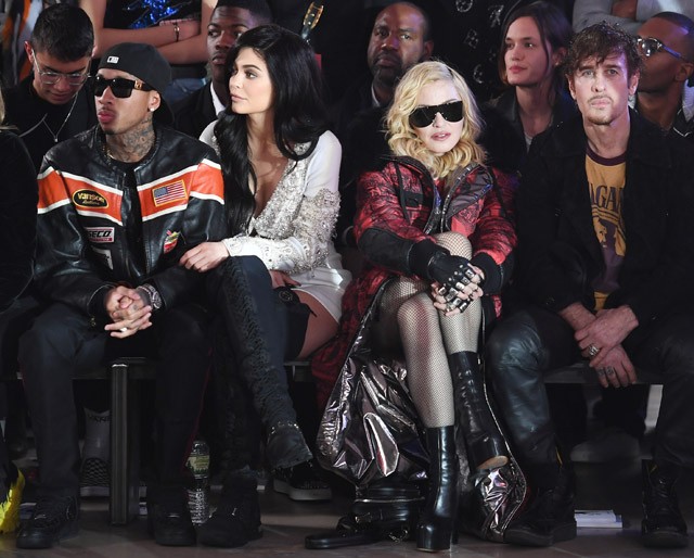 Philipp Plein show első sora: Tyga, Kylie Jenner és Madonna