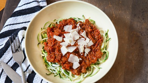 Ezt a tésztát büntetlenül eheted: Bolognai cukkinispagetti