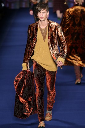 Kovács Alfréd (Alfred Kovacs - Wam Models) az Etro kifutóján