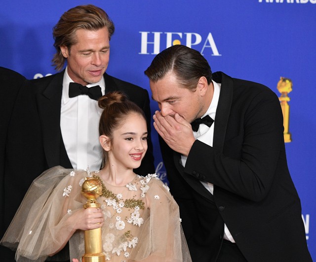 Julia Butters a Golden Globe fesztiválon tanácsot kap Leonardo DiCapriótól