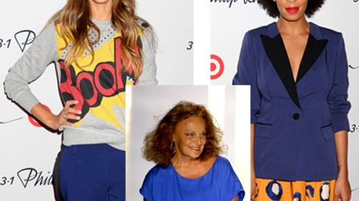 Sárga, piros és kék! A tavasz hírnökei: Jessica Alba, Solange Knowles és Diane von Fürstenberg