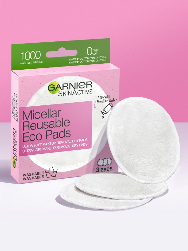 Mosható arclemosó pamacs GARNIER 1999 Ft/3 db