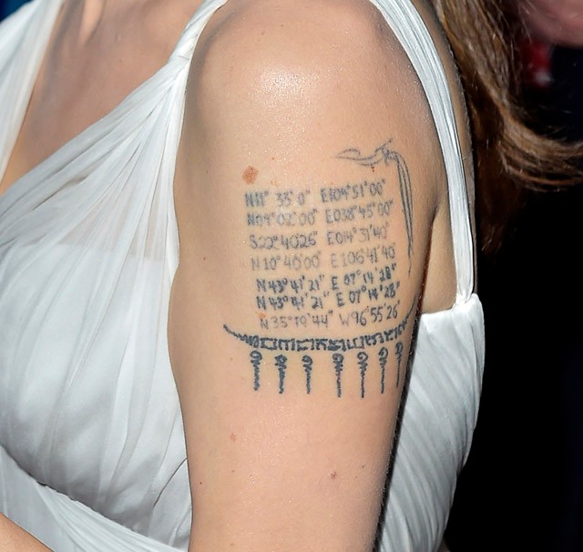 Angelina Jolie tetoválása