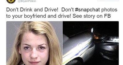 Snapchat-baleset: a barátjának akart izgató fotót küldeni a lány, amikor rendőrautóba hajtott