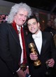 Rami Malek és az élő Queen-legenda Brian May.