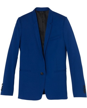 Kék "boyfriend" blézer THE KOOPLES 295 font www.thekooples.co.uk