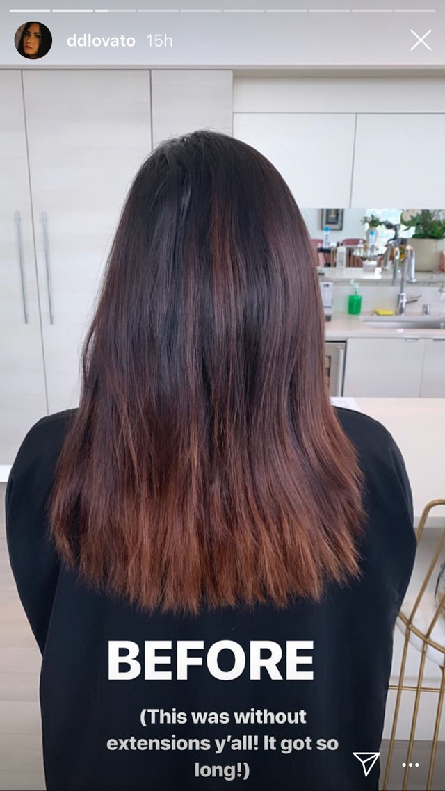 Demi Lovato hosszú haj