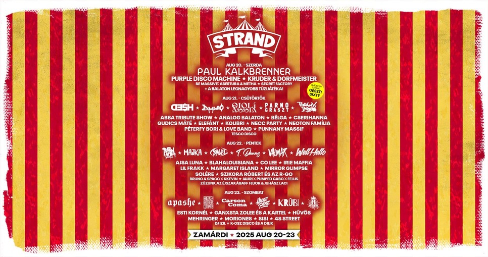 Szuper koncertek várnak a STRANF Fesztiválon