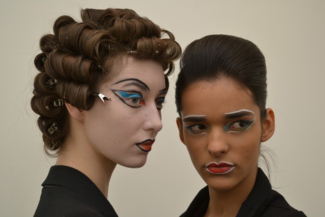 Modellek a backstage-ben