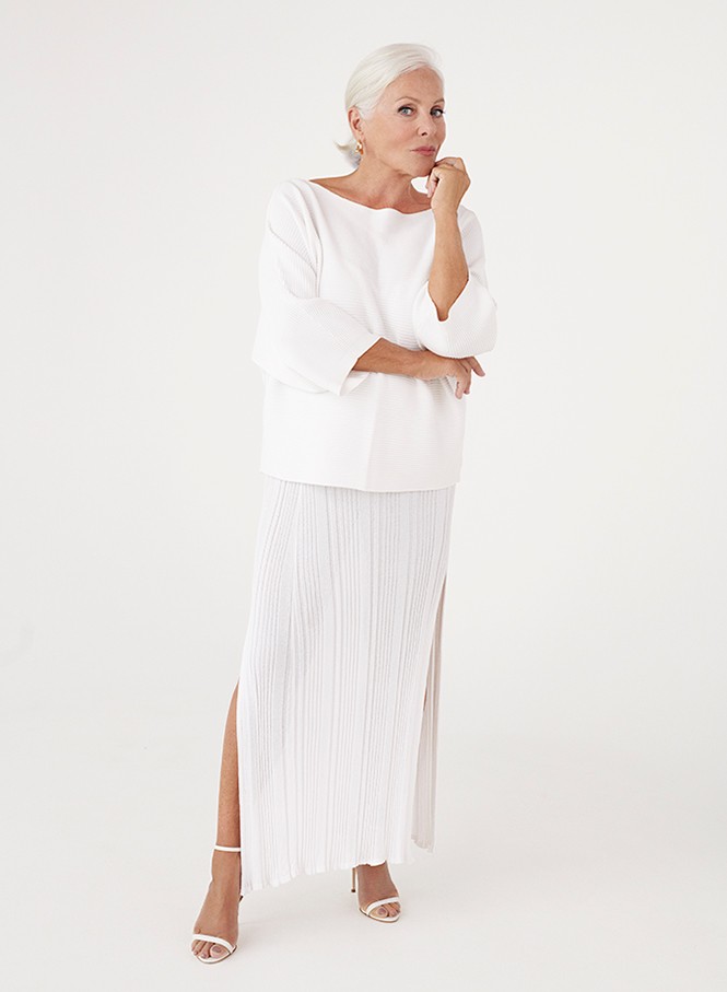 A Divat és város tárlat egyik arca Pataki Ági