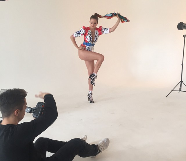 Mihalik Enikő a Sugarbird fotózásán