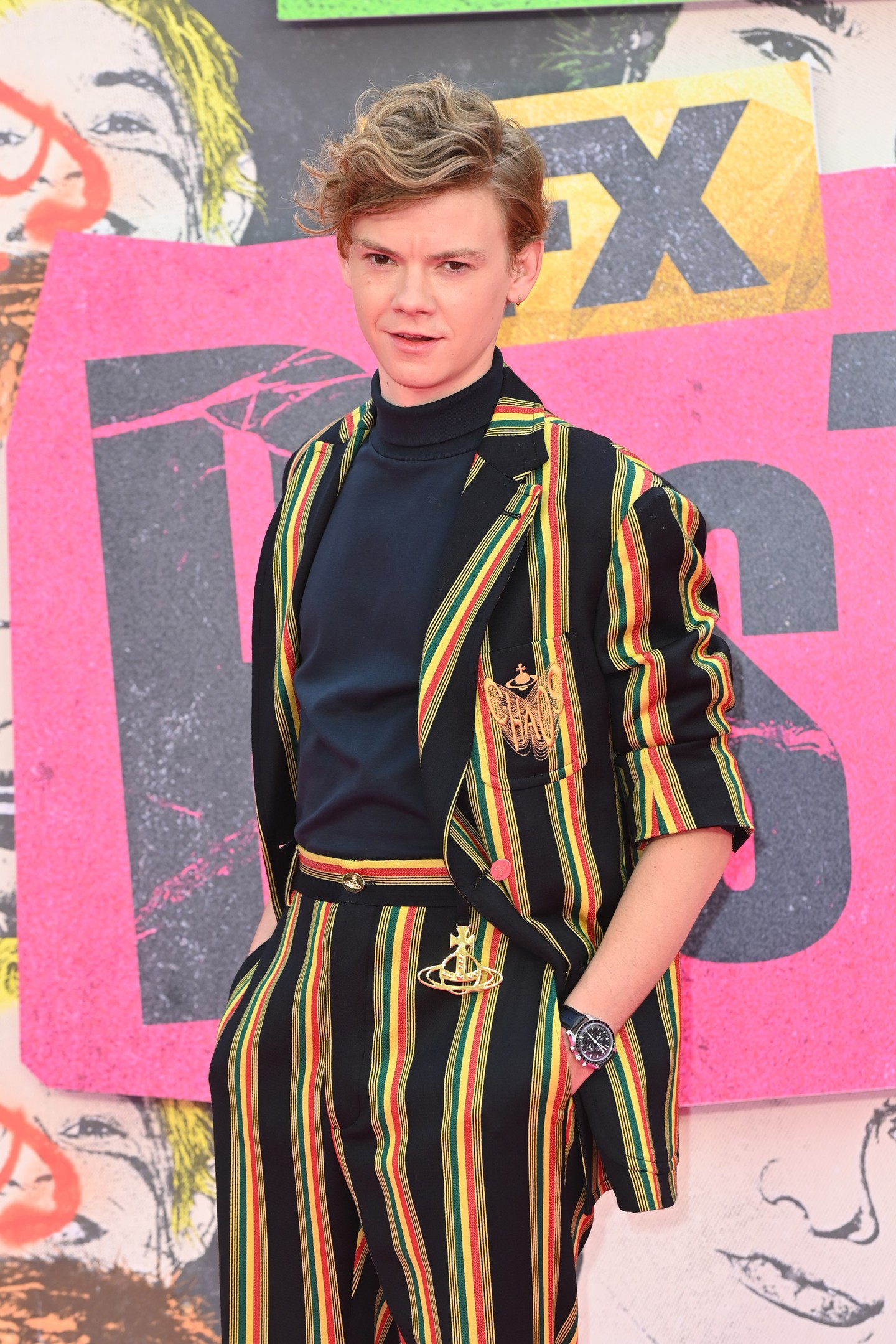 Thomas Brodie-Sangster 2022-ben Londonban, a Pistol című sorozat londoni premierjén