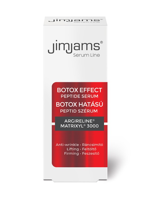 Serum Line Botox hatású Peptid szérum JIMJAMS 4199 Ft/30 ml, GLAMOUR-kuponnal, 30 % kedvezménnyel 2939,3 Ft a Rossmann üzleteiben és online 
