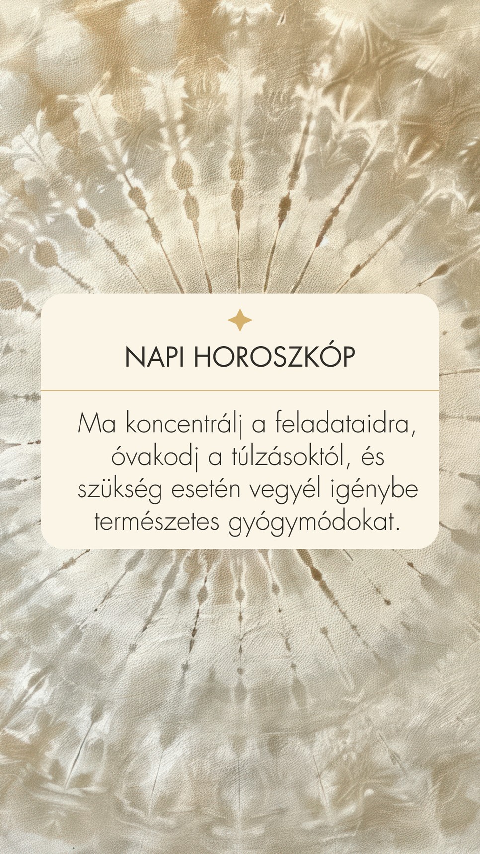Fogadd meg a napi horoszkóp tanácsát