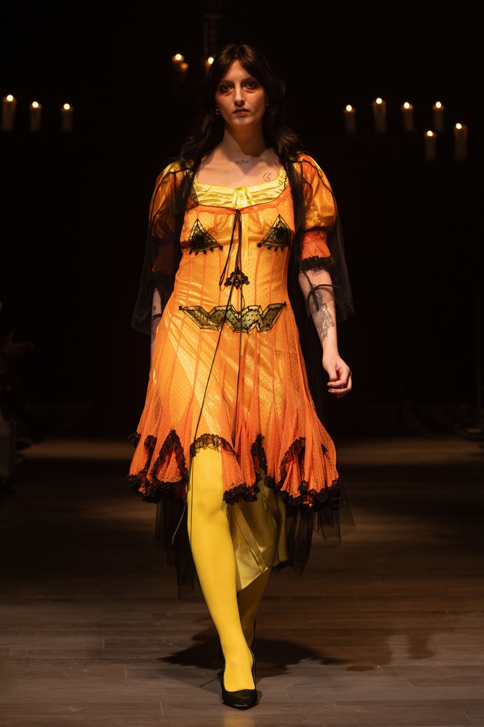 Fábián Kis-Juhász modellje a Not Allowed divateseményen Fotó: Czunderlik Robin