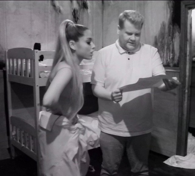 Ariana Grande és James Corden