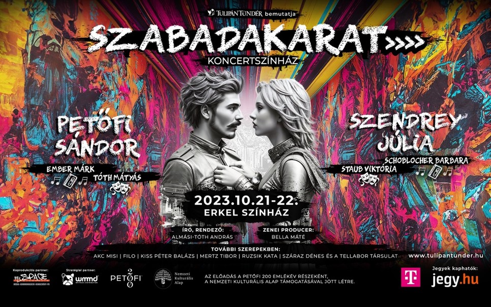 A Szabadakarat című színdarab plakátja