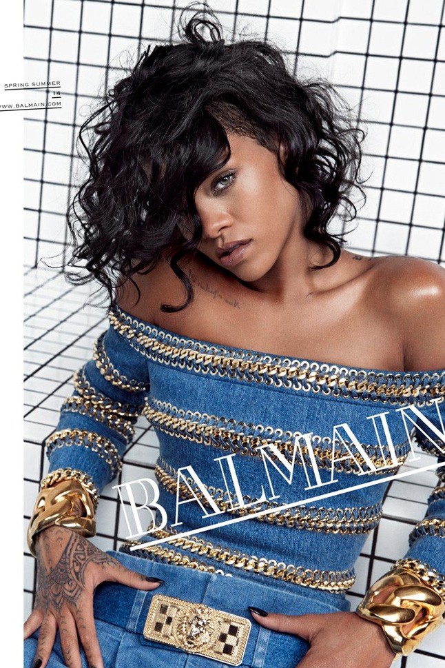 Rihanna a Balmain kampányban