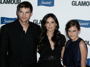 Demi Moore lánya kikészült azokban az időkben, amikor Ashton Kutcher volt a nevelőapja