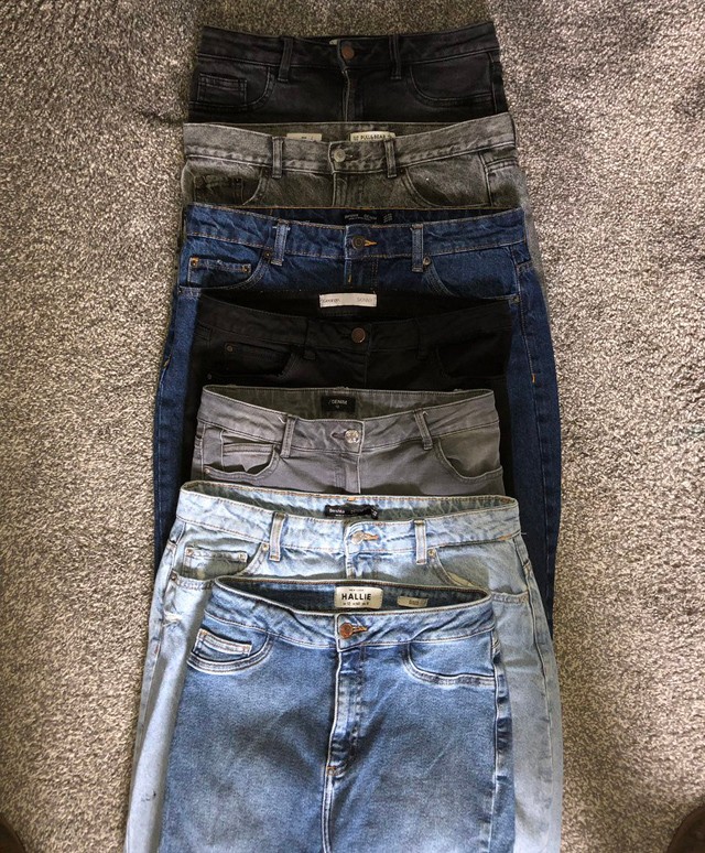 12-es méretű farmerek