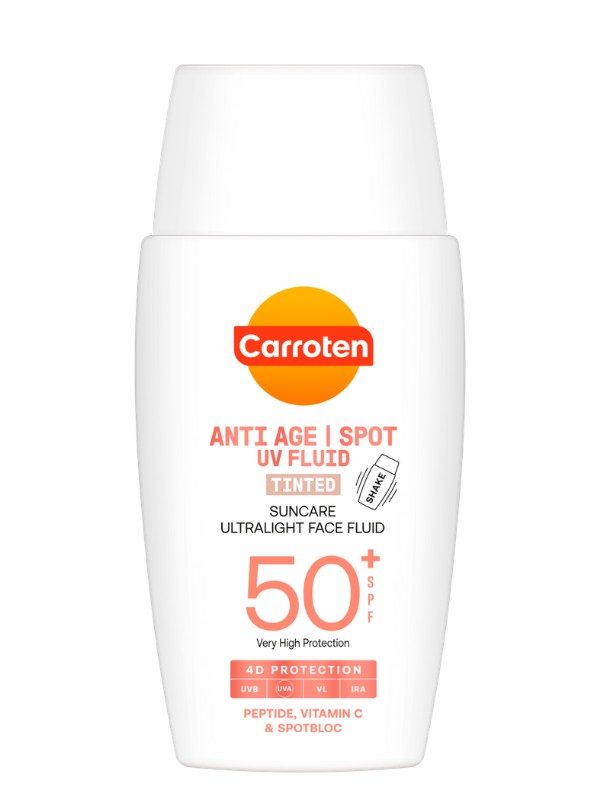 Anti Age & Spot színezett UV fluid SPF 50+ CARROTEN 3999 Ft/40 ml