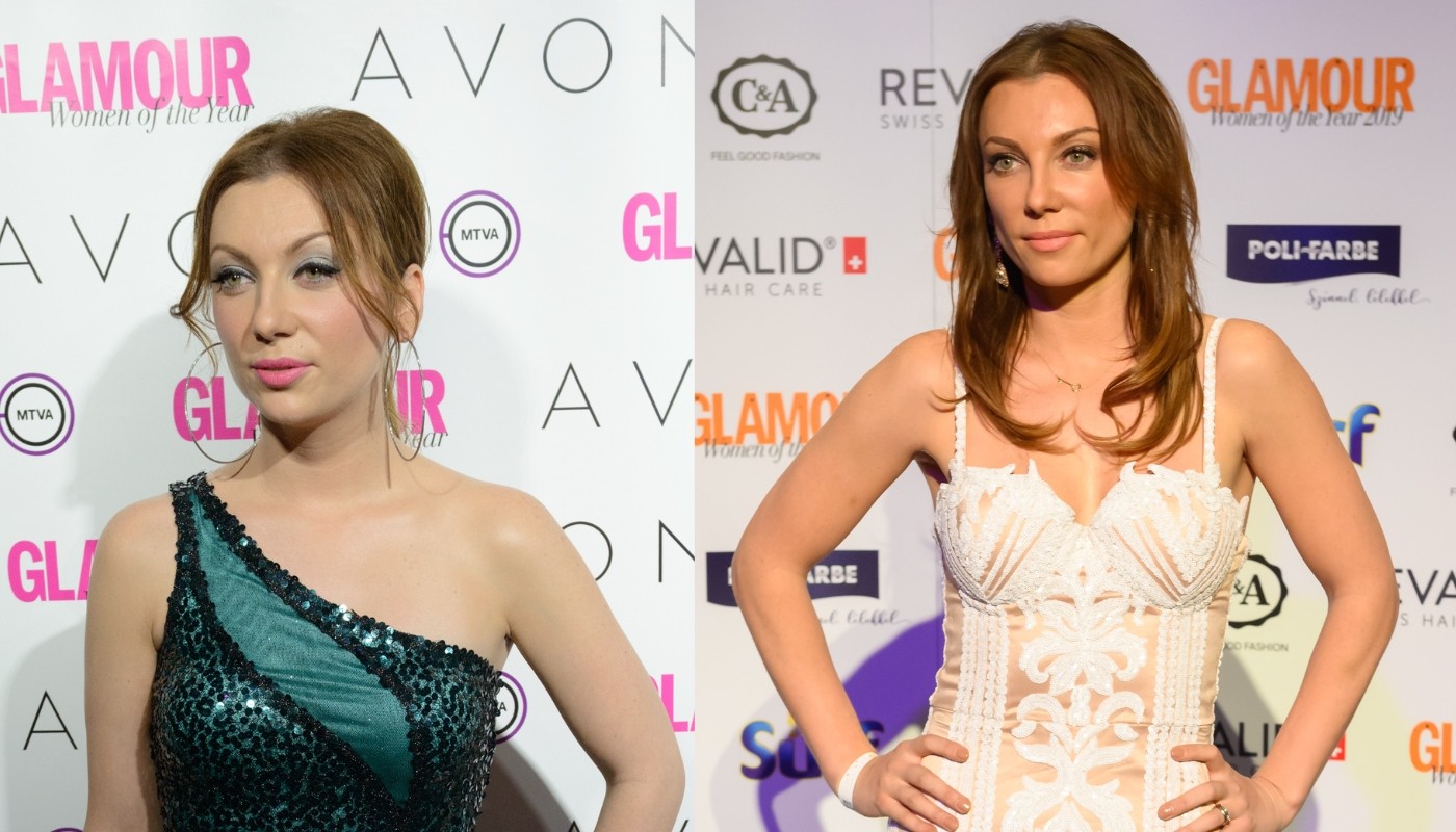 Rúzsa Magdi kipróbálta még az egészen sötét tónusokat is, de végül időről időre visszatér a rézvörös színhez (2014, 2019)