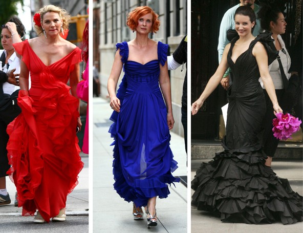 A 2008-as Szex és New York mozifilmben Zac romantikus, de trendi ruháit viselték az esküvőre készülő Carrie barátnői.