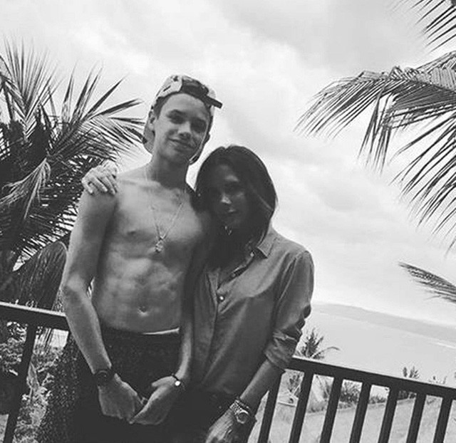 Victoria és Romeo Beckham