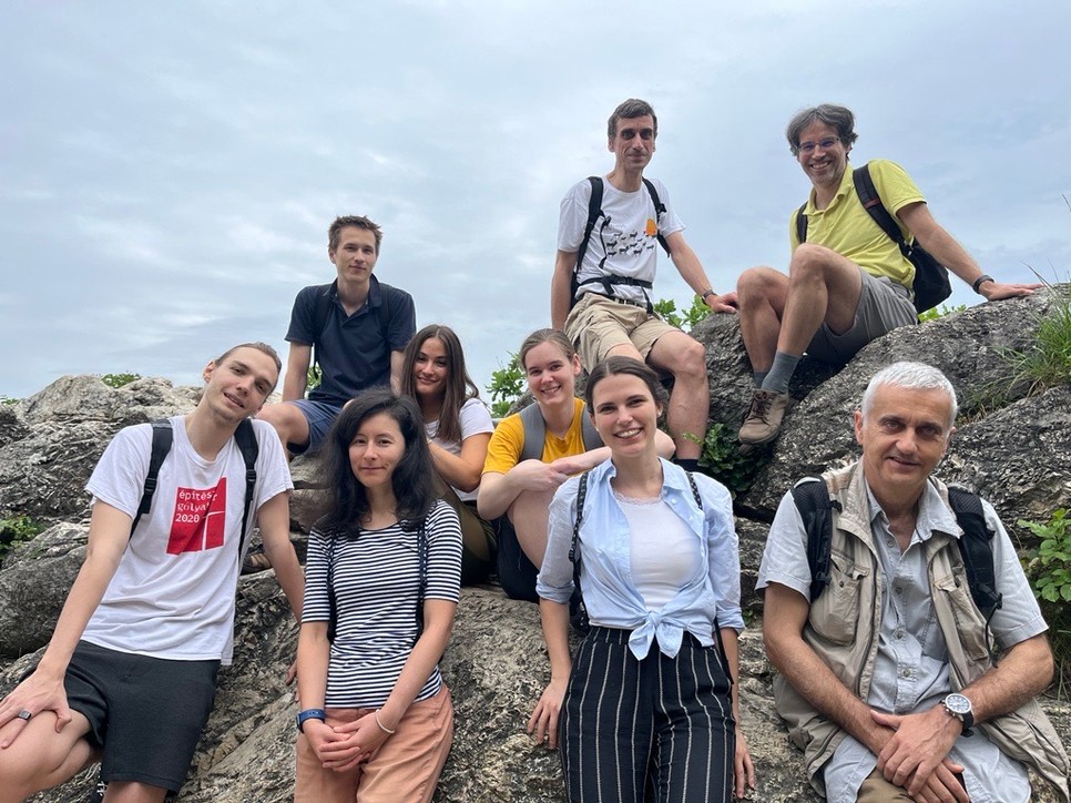 Regős Krisztina és a kutatócsapat tagjai