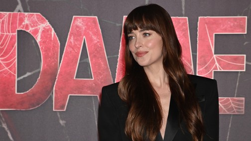 Dakota Johnson pucérruhája kimerült egy ezüst pókhálóban