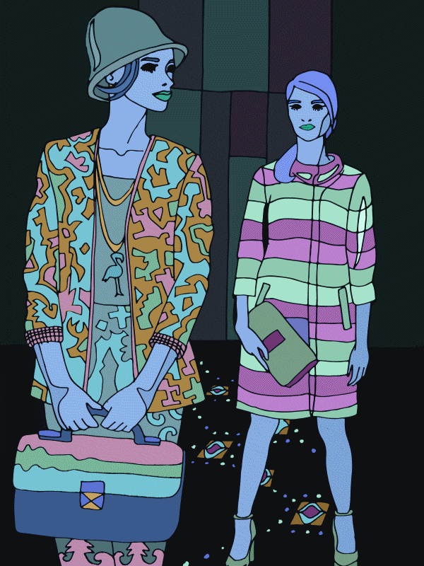 Divatkifestő, Glamour, Vogue, kifestő, színezés, gif, divatfotó, divatszerkesztő, Pintér Judit, Kökény Nikoletta, photoshop, divat