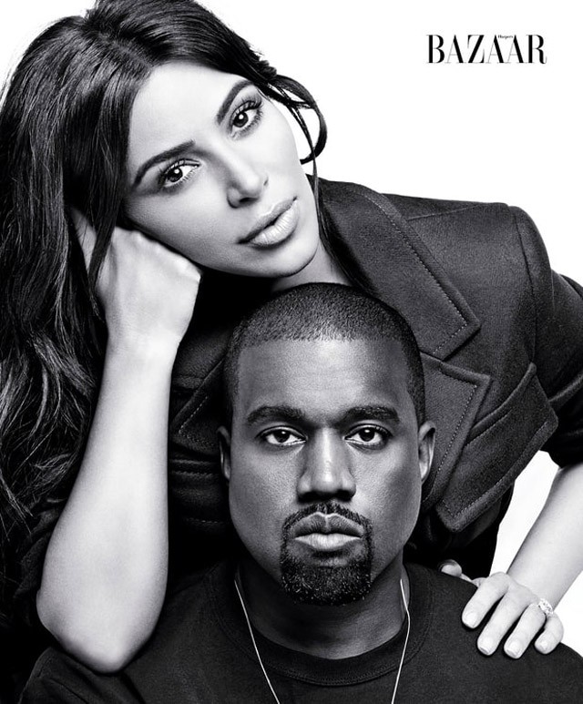 kim kardashian, kanye west, harpers bazaar, címlap, fotó, karl lagerfeld, szelfi, meztelen szelfi, interjú