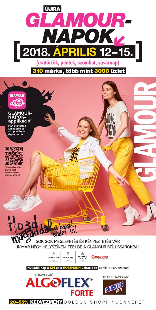 Újra jönnek a GLAMOUR- napok! Megérkezett az áprilisi szám!