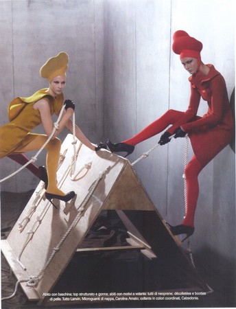 Axente Vanessa 24 oldala az olasz Vogue-ban