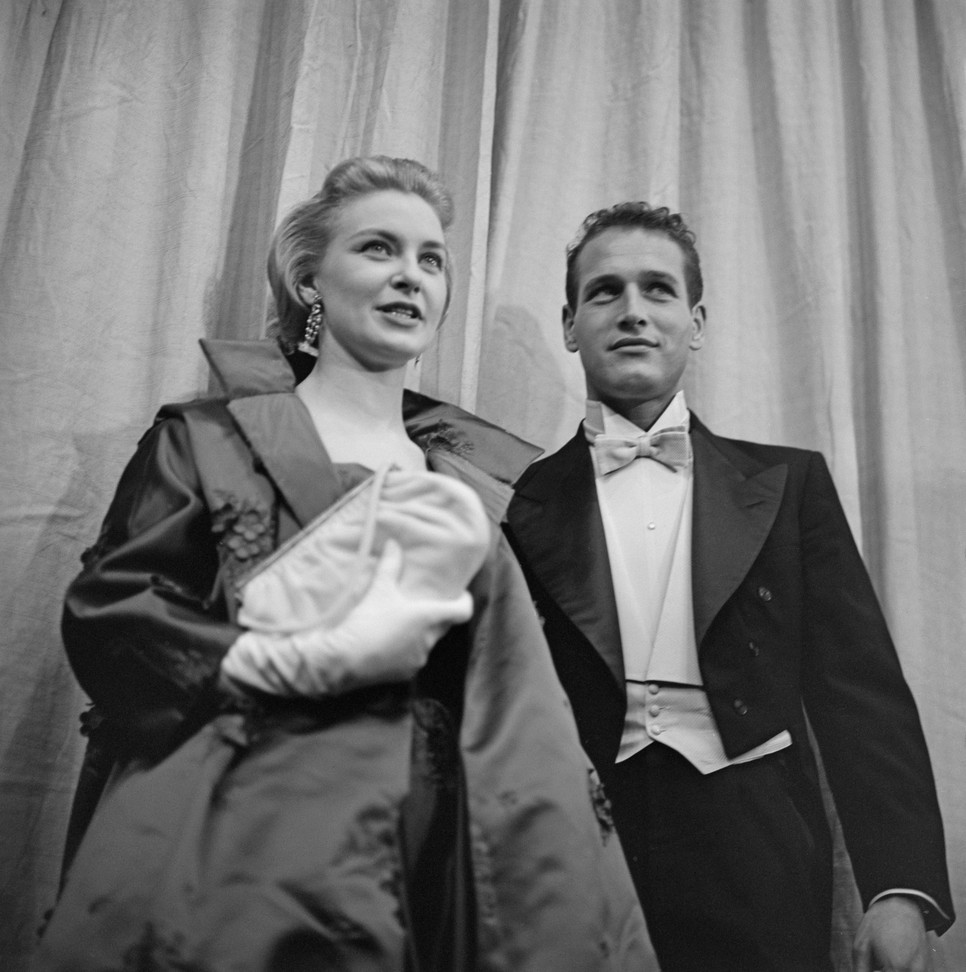 Joanne Woodward és Paul Newman az 1958-as Oscar-díjátadón