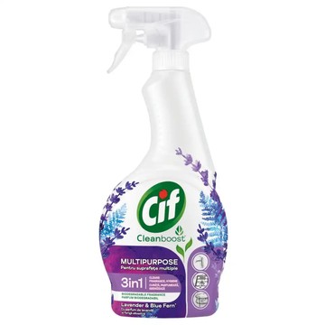 Cif Cleanboost általános tisztító spray levendula és kékpáfrány illattal - 500 ml: 25% kedvezménnyel 703 Ft