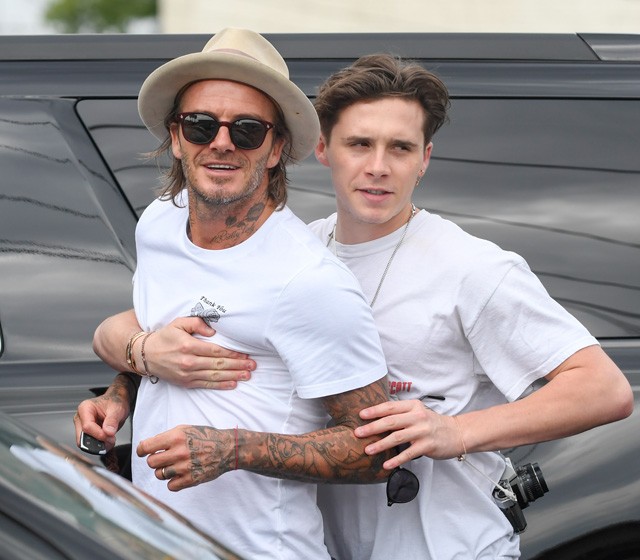 Brooklyn Beckham és David Beckham