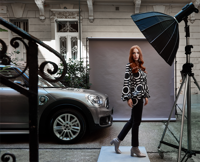 Különleges divatfotózás KATTI ZOÓB új kollekckciójával és a MINI-vel