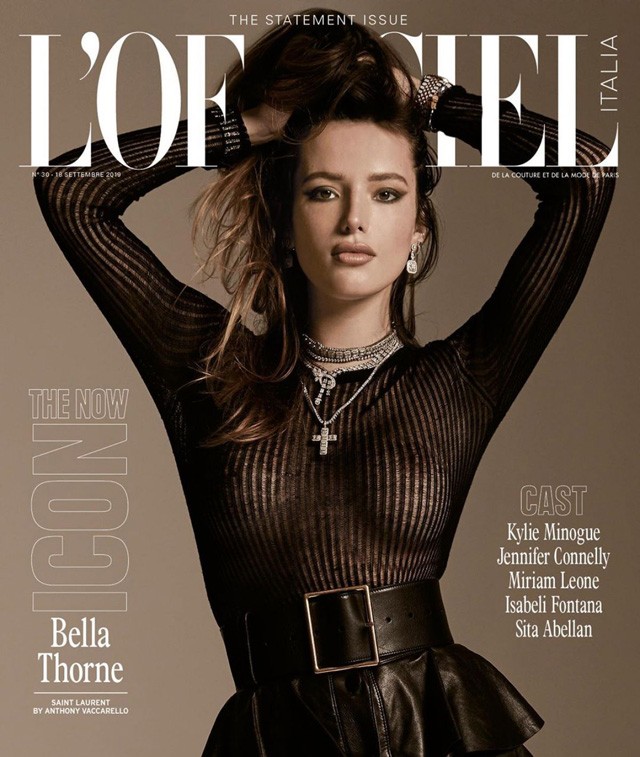 Bella Thorne villantós címlapja