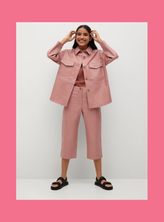  Mályva bőr MANGO 59 995 Ft