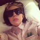 Lady Gaga még álmában is napszemüveget visel.