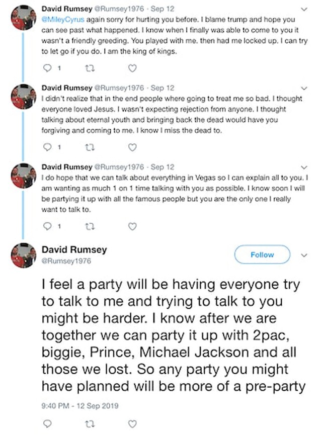 Lecsukták Miley Cyrus őrült rajongóját, mert teherbe akarta ejteni őt