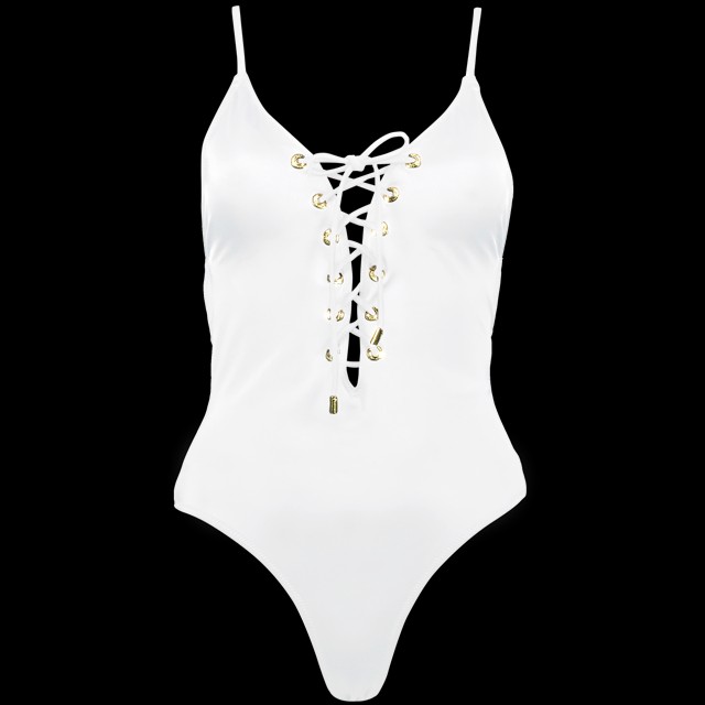 Fehér elől fűzős fürdőruha NEW YORKER 6290 Ft