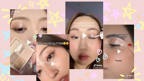Angyali glitter sminktrend a Tiktokról, ha a hidegben is ragyognál