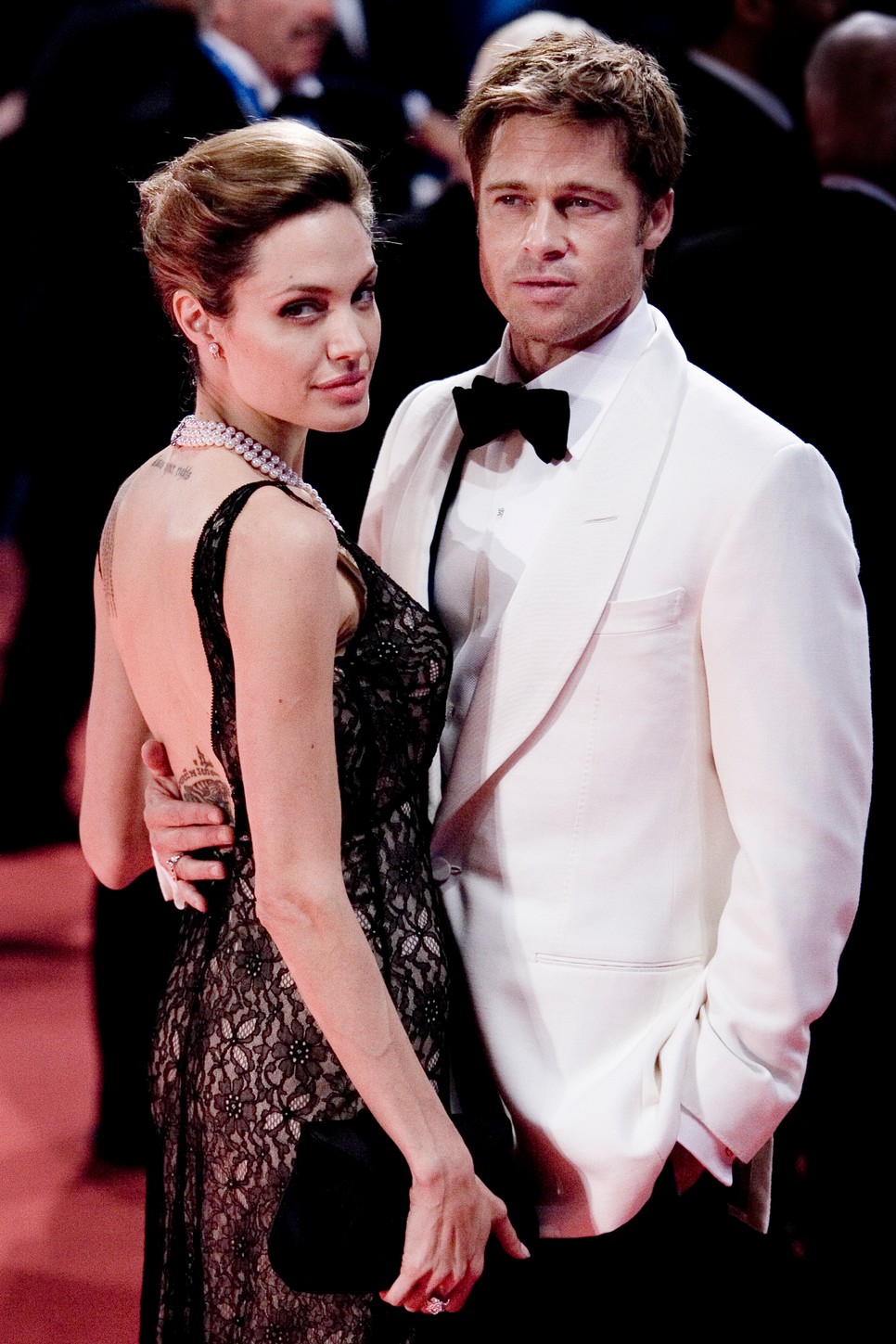 Brad Pitt és Angelina Jolie 2007-ben a velencei filmfesztiválon