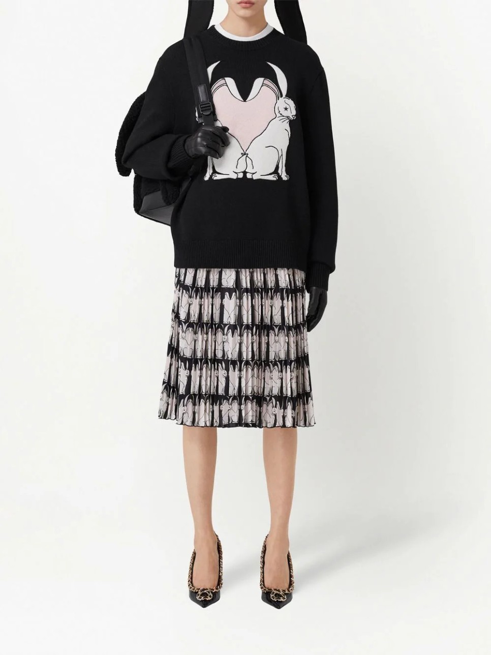 Burberry nyuszis pulóvere bármivel viselhető