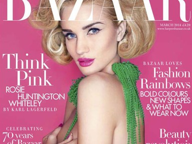 Melleit takargatva köszönti a tavaszt Rosie Huntington-Whiteley