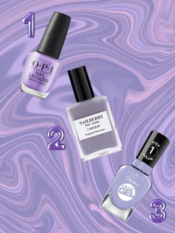 1. Körömlakk (Skate To The Party) OPI 3699 Ft 2. Lélegző körömlakk (Serenity) 7990 Ft 3.  Miracle Gel körömlakk (Crying Out Loud) SALLY HANSEN 3299 Ft