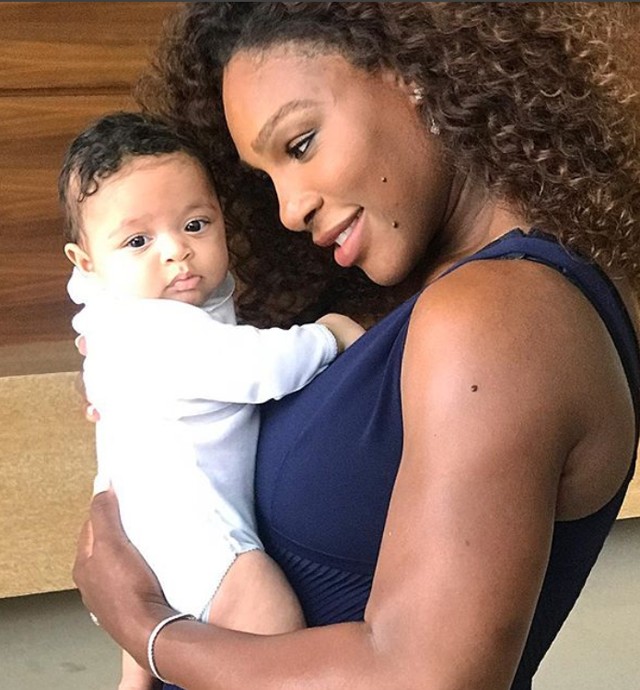 Serena Williams és kisbabája